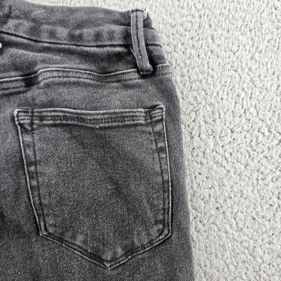 Good American Jeans Womens 4 (26x27) Black Good Straight Ankle Stretch Mid Rise - Picture 14 of 15